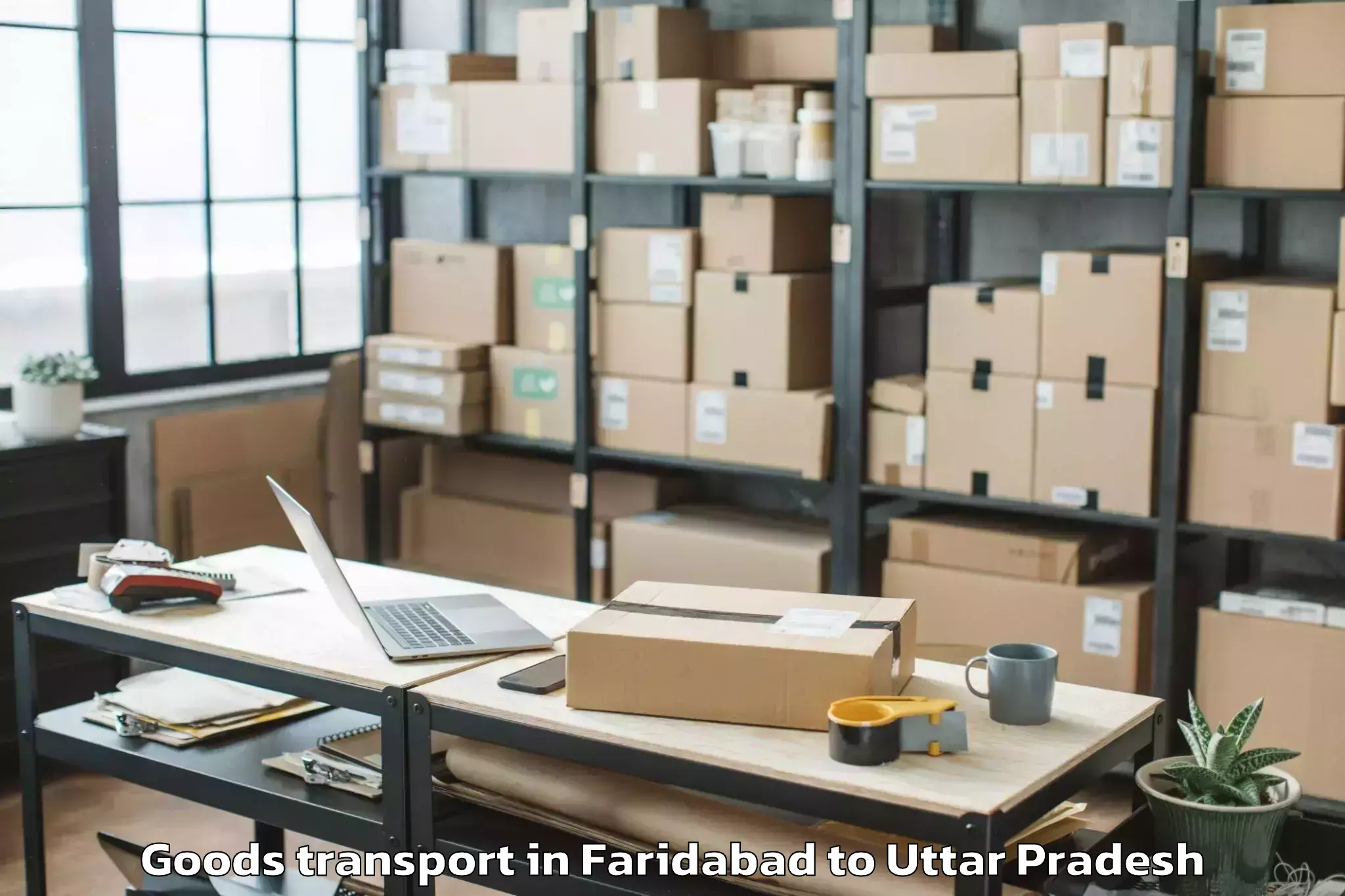 Top Faridabad to Kamalganj Goods Transport Available